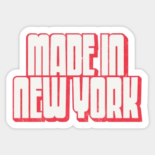 Made In New York Sticker